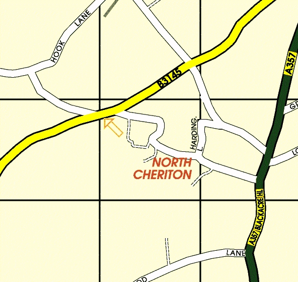 North Cheriton Map